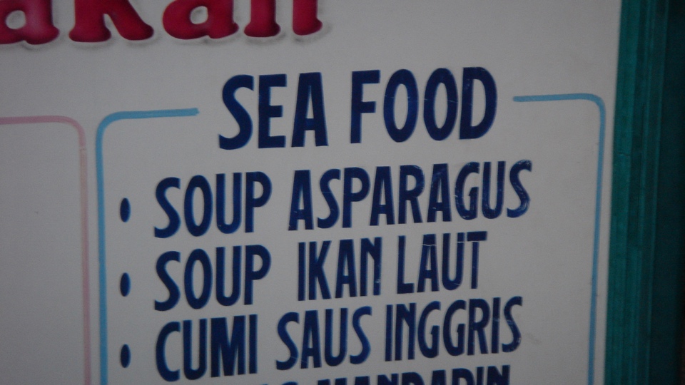 menu visrestaurant Bali