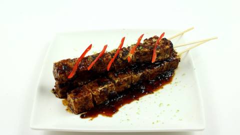 SATÉ TEMPEH KUAH KECAP